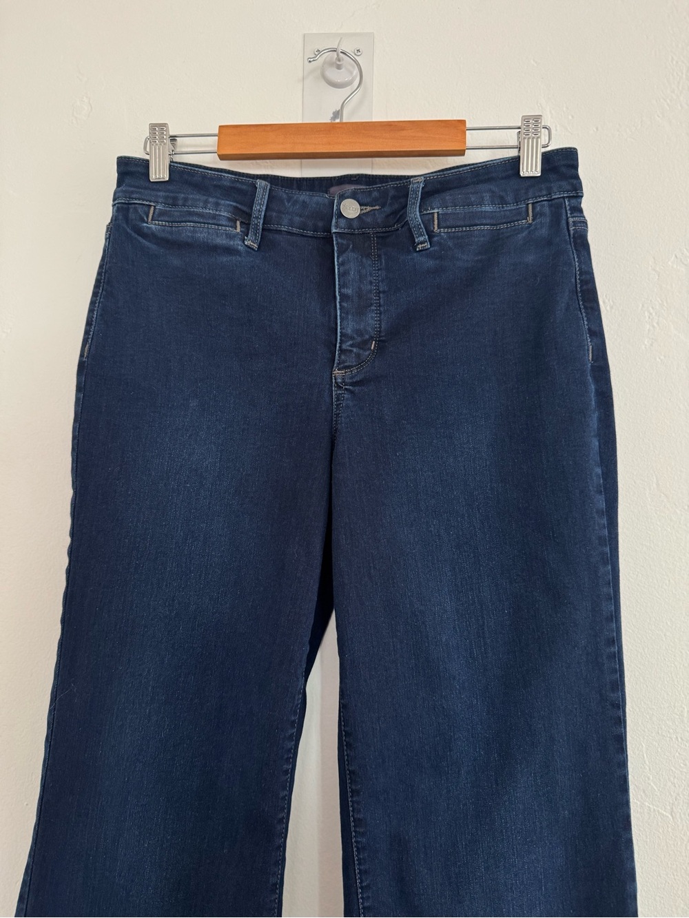 NYDJ Teresa Trouser Jeans in Burbank Wash Dark Blue Lift Tuck Technology Denim - Picture 6 of 11